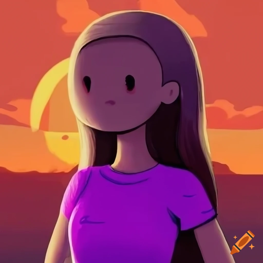 artistic depiction of a girl with unique features and a mysterious smile