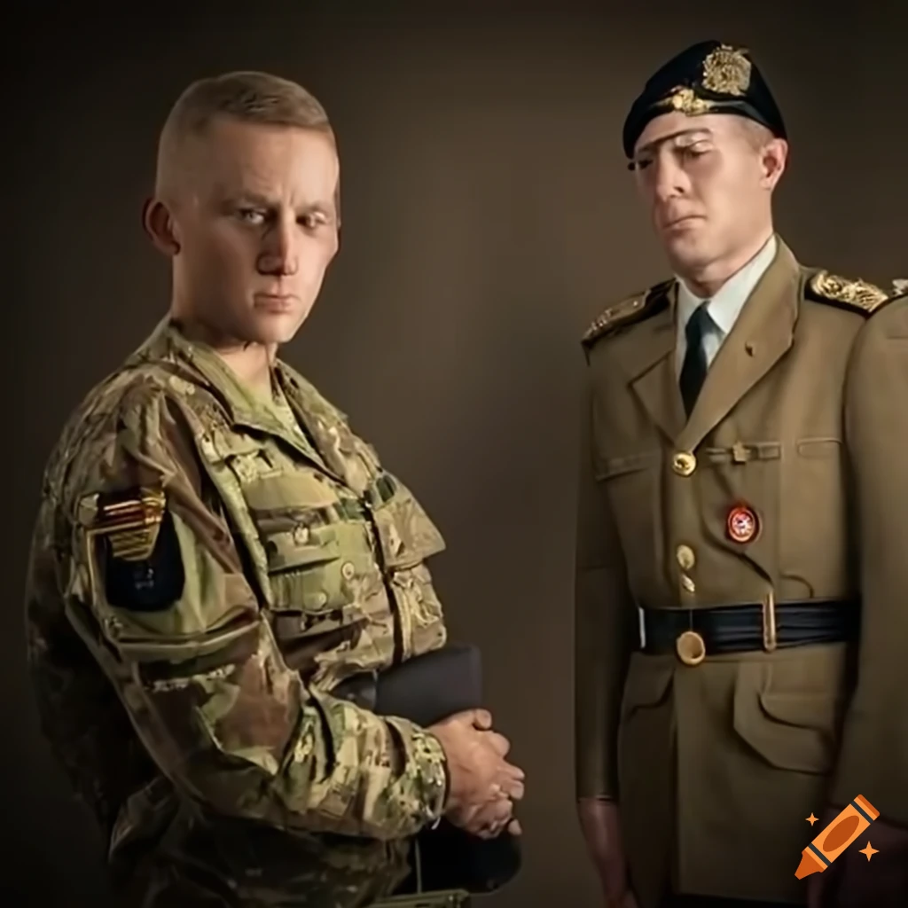 military officer leading a meeting