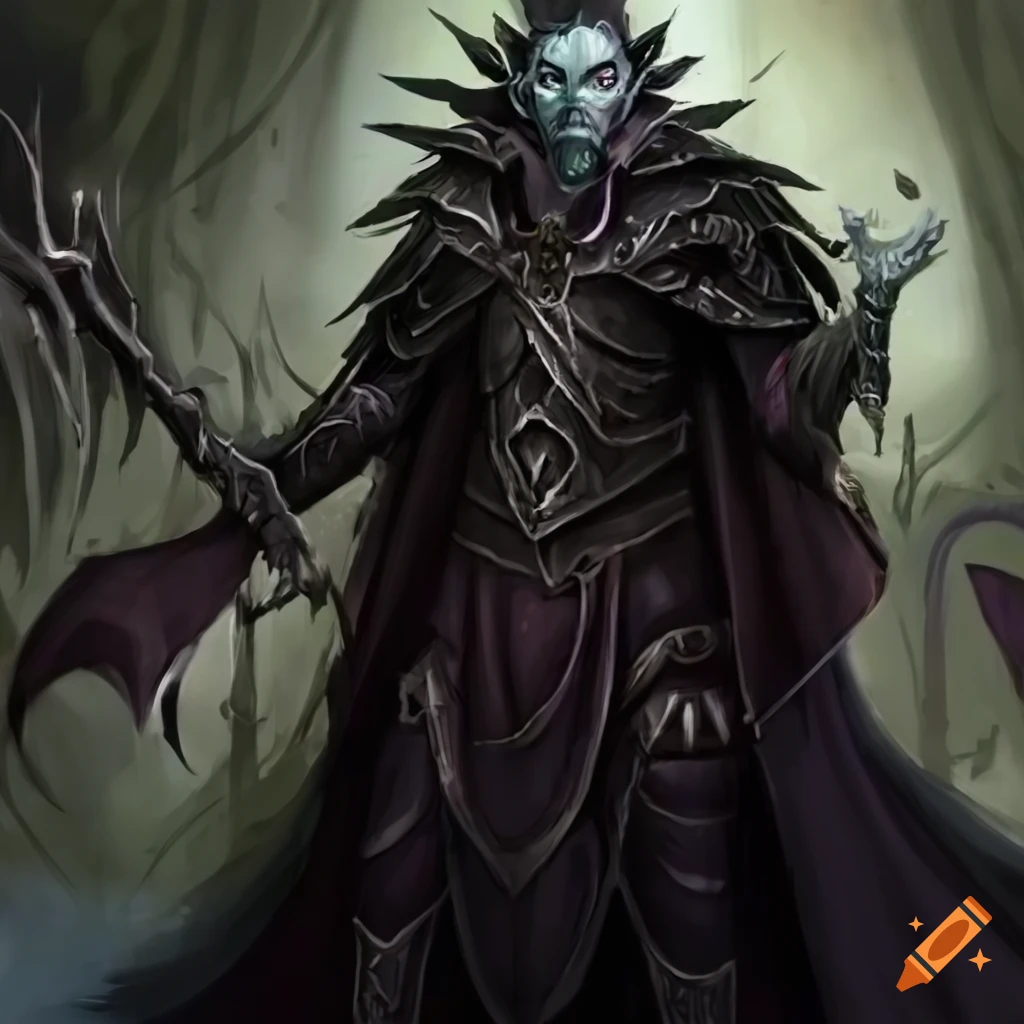 character art of a dark elf second in command