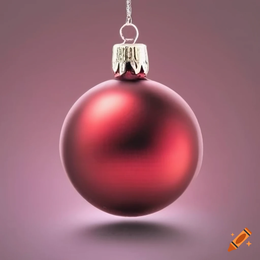 shiny crimson Christmas tree bauble