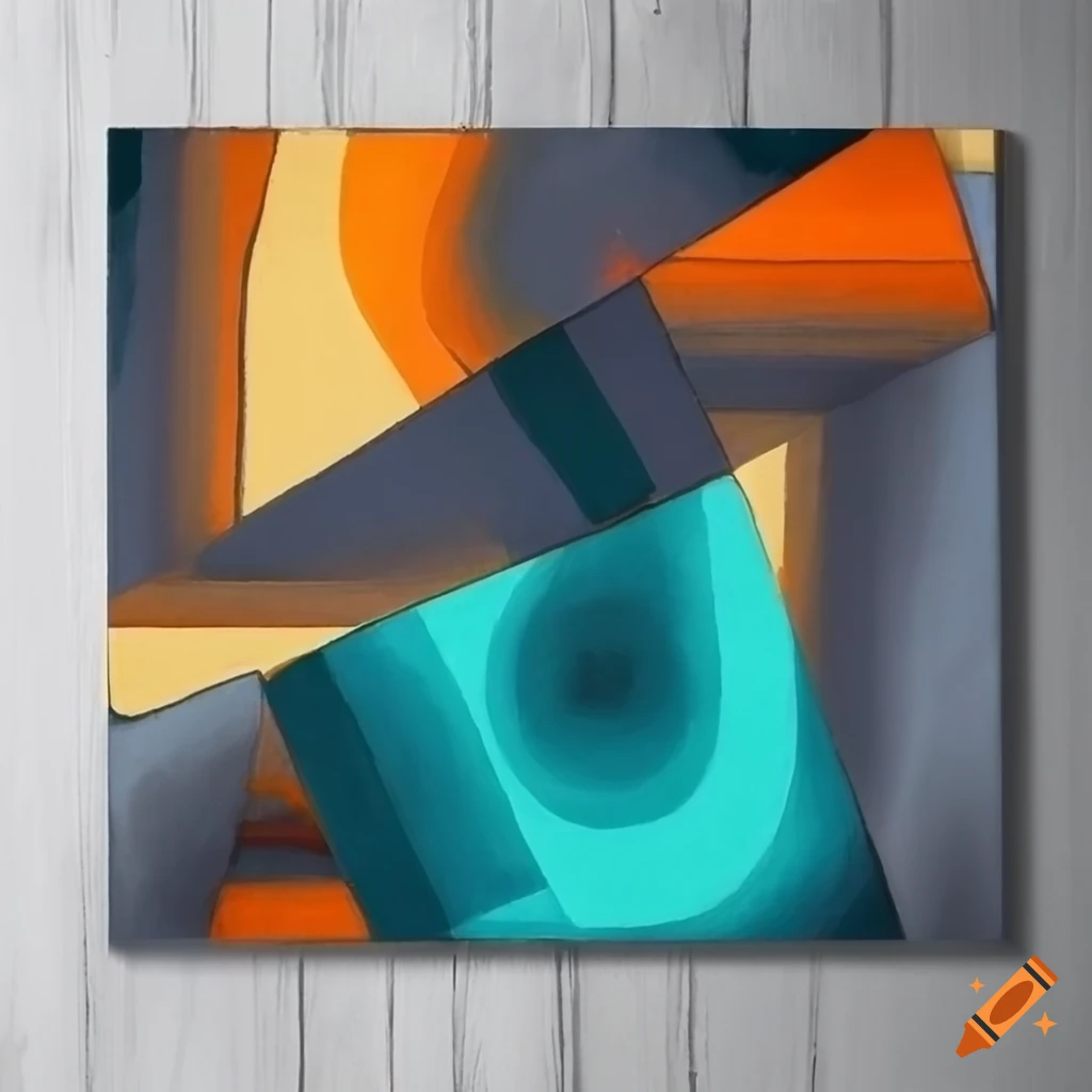 abstract geometric painting