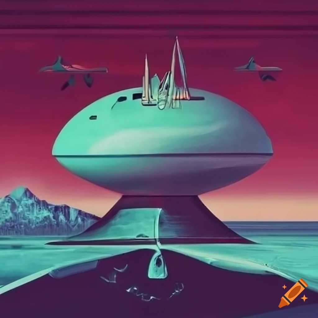 faded and distressed retro-futuristic design