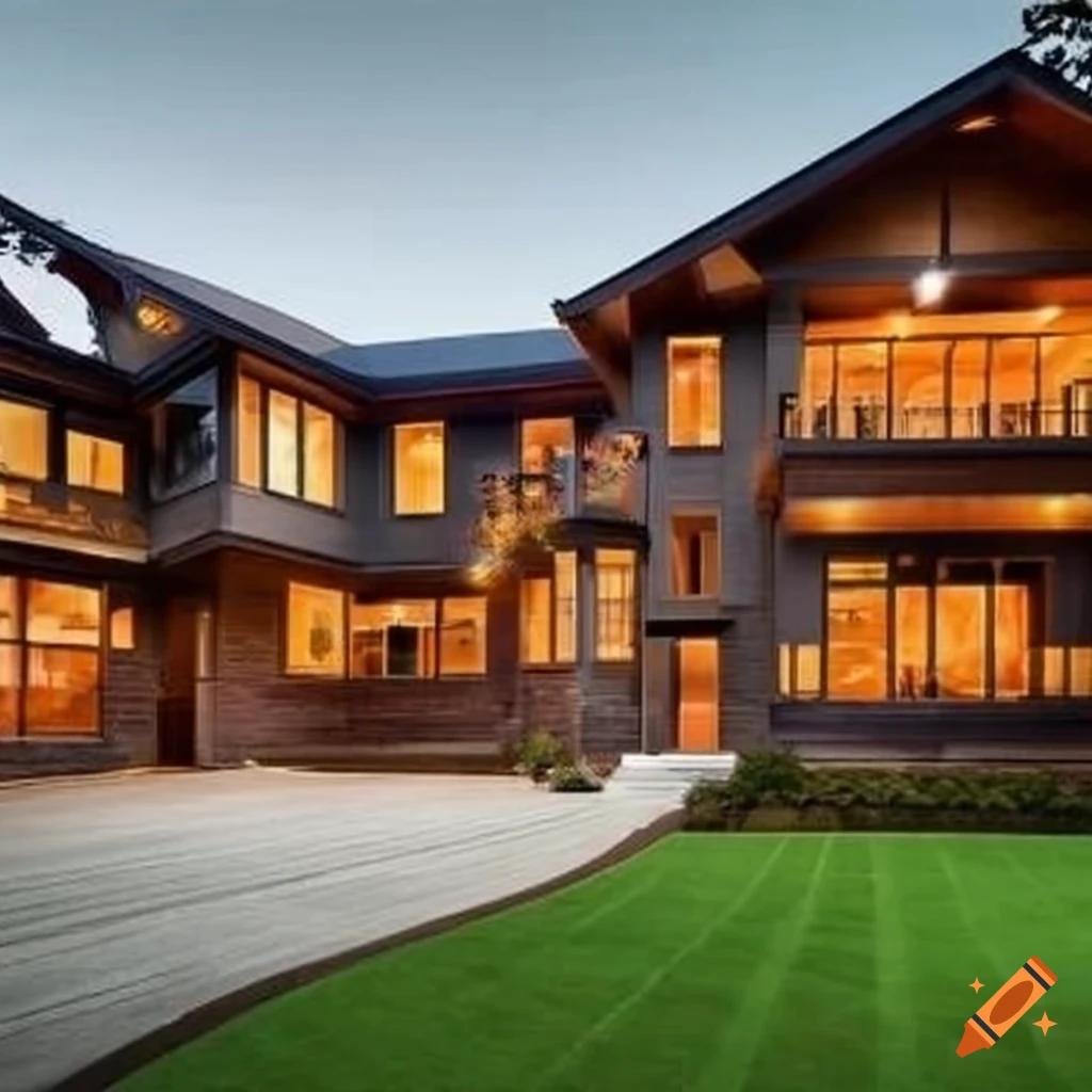 modern craftsman style mansion