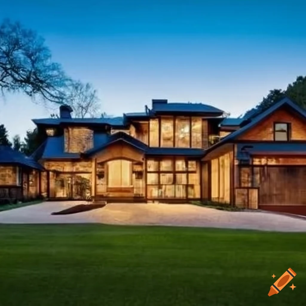 modern craftsman style mansion