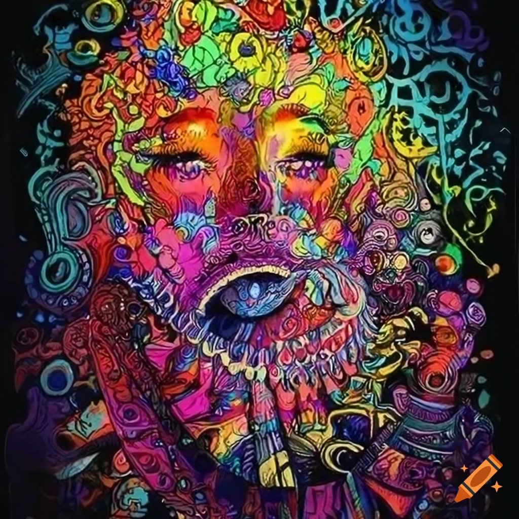 vibrant and intricate doodle artwork
