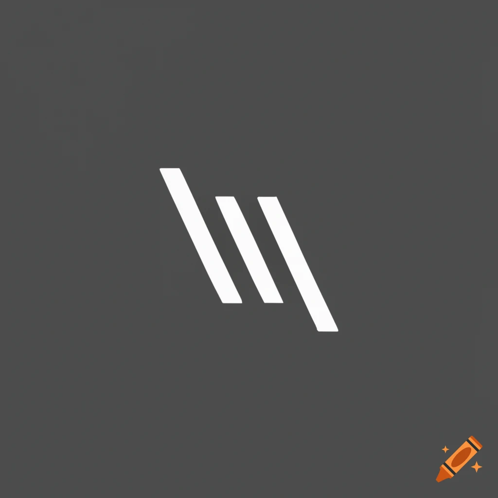 minimalistic black and white logo for PolyBook app