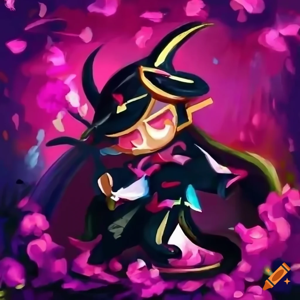 artist's rendition of a male character inspired by Black Rose Dragon