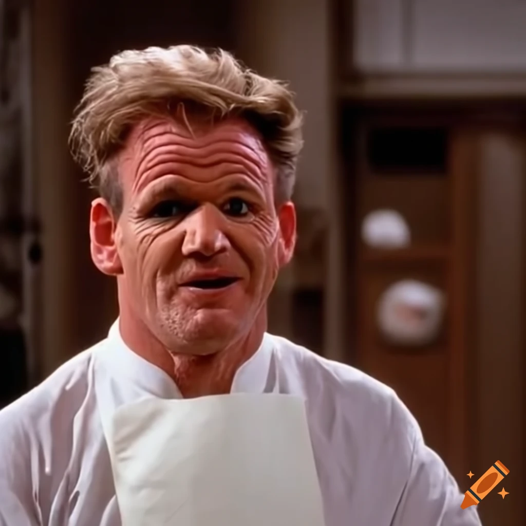Gordon ramsay's humorous cameo in seinfeld on Craiyon
