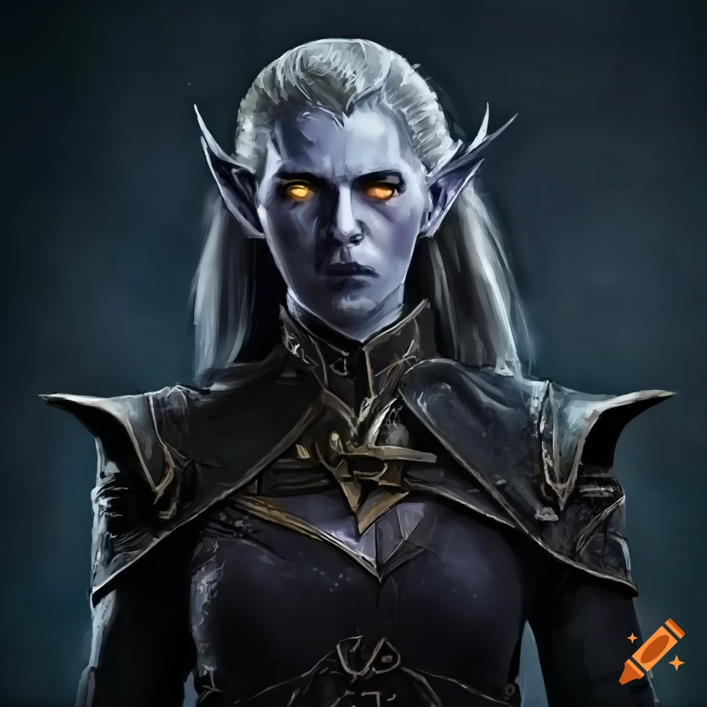 wanted poster for a dark elf sorcerer