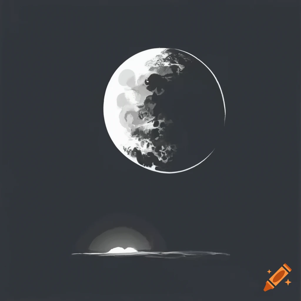 moonlit scenery at night