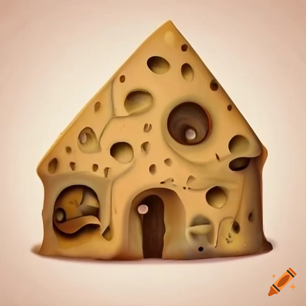 Unique cheese house on Craiyon