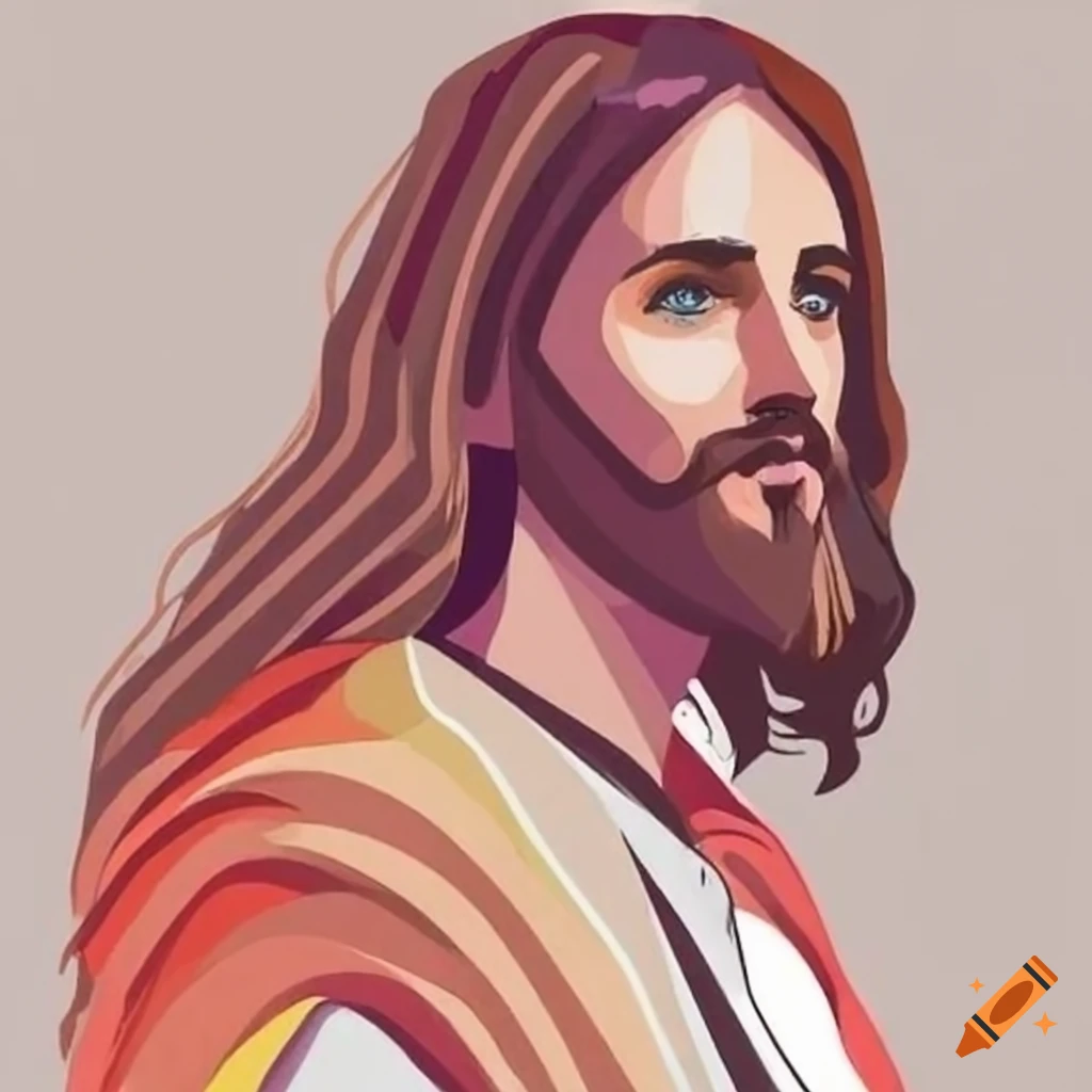 Modern depiction of jesus christ on Craiyon