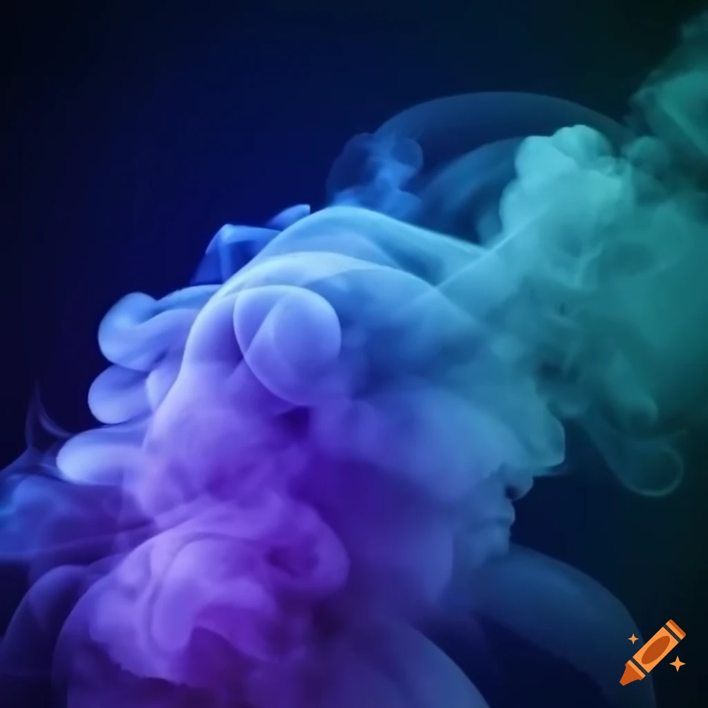 ethereal smoke forming shapes in a dream-like setting
