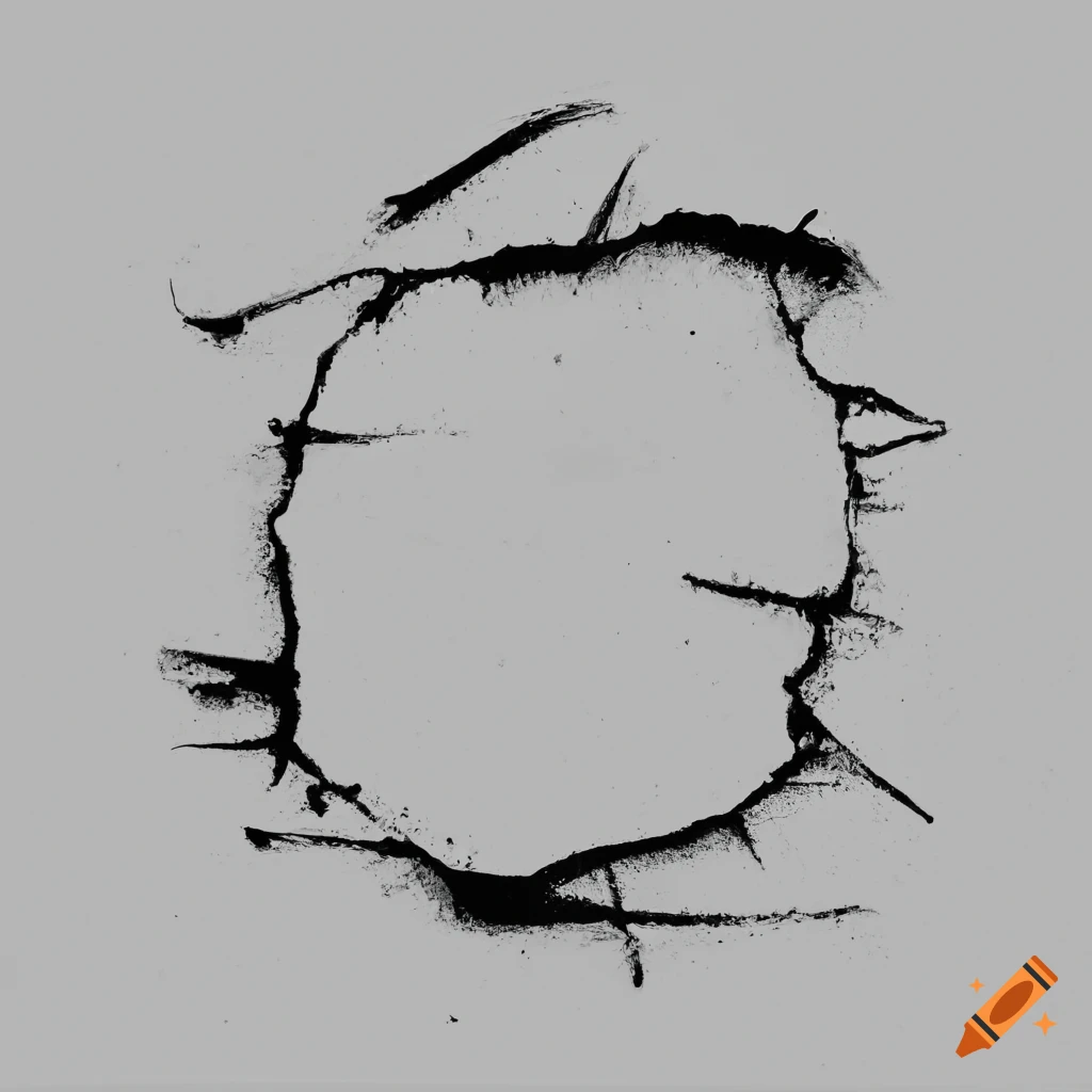 Abstract ink scratches on white paper on Craiyon