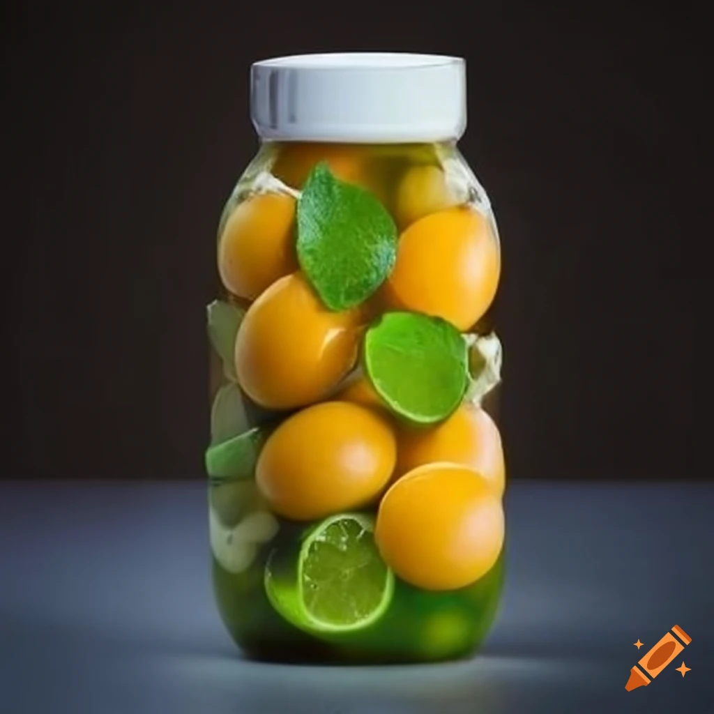 pickled limes made of chicken eggs