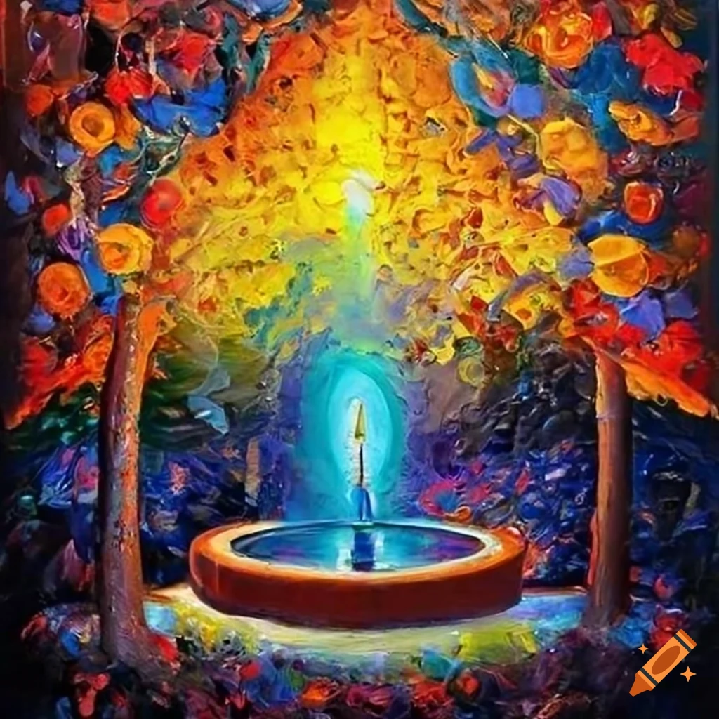 Abstract artwork with vibrant colors and perfect composition on Craiyon