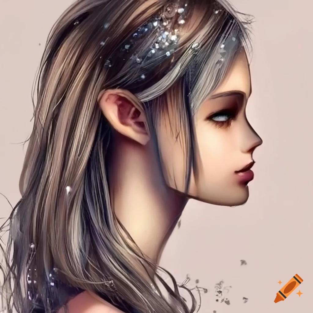 closeup of a glittery hair clip