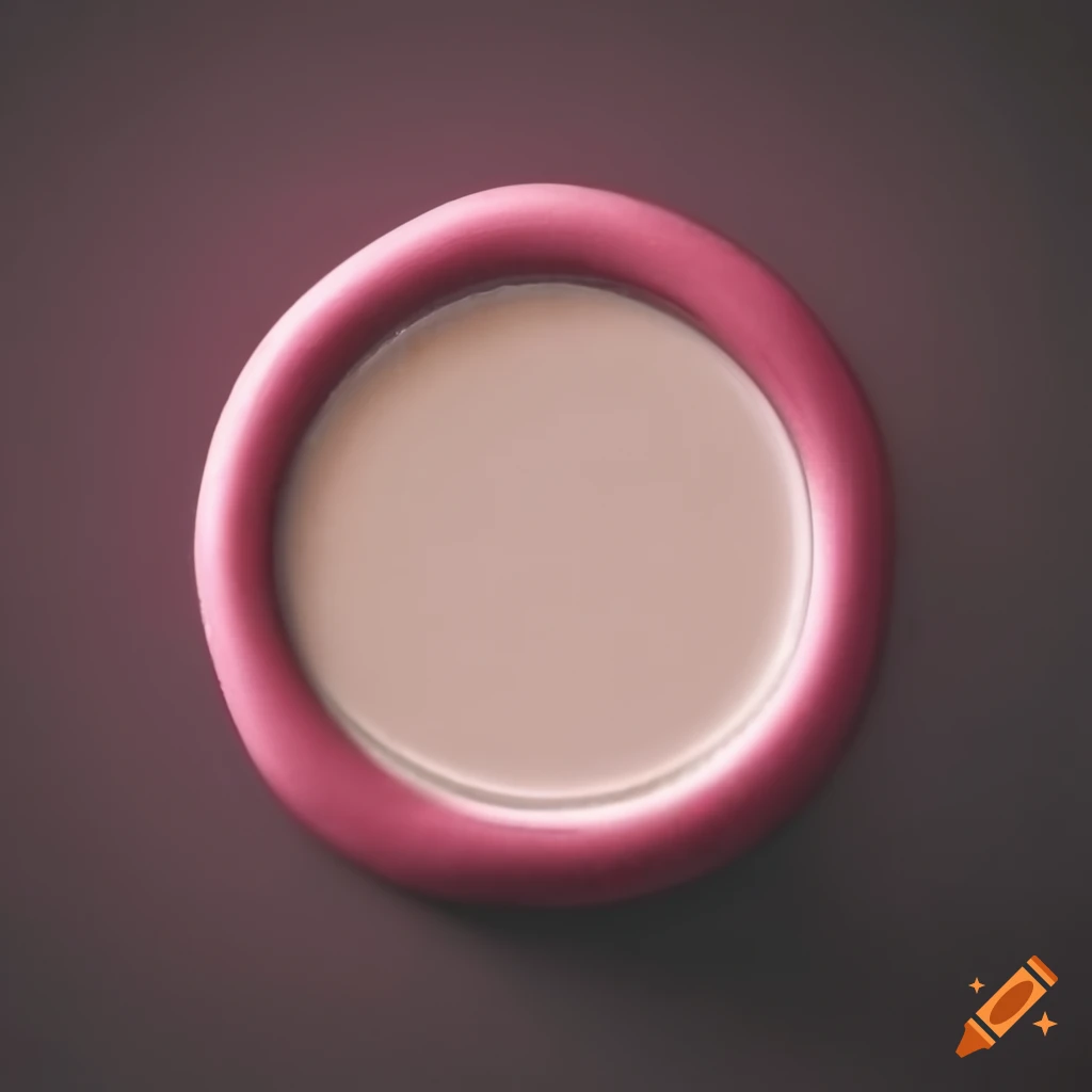 pink blackberry on a white wax seal