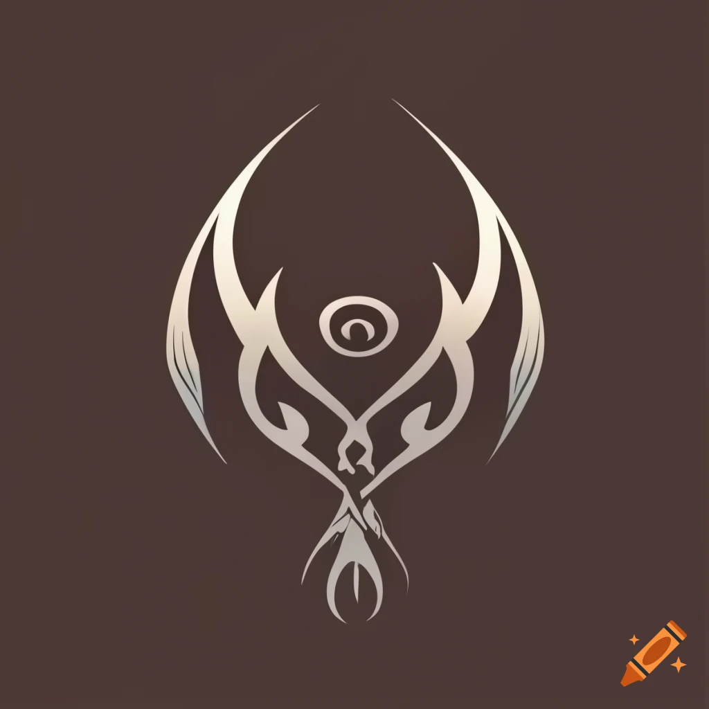 vectorized tribal logo design