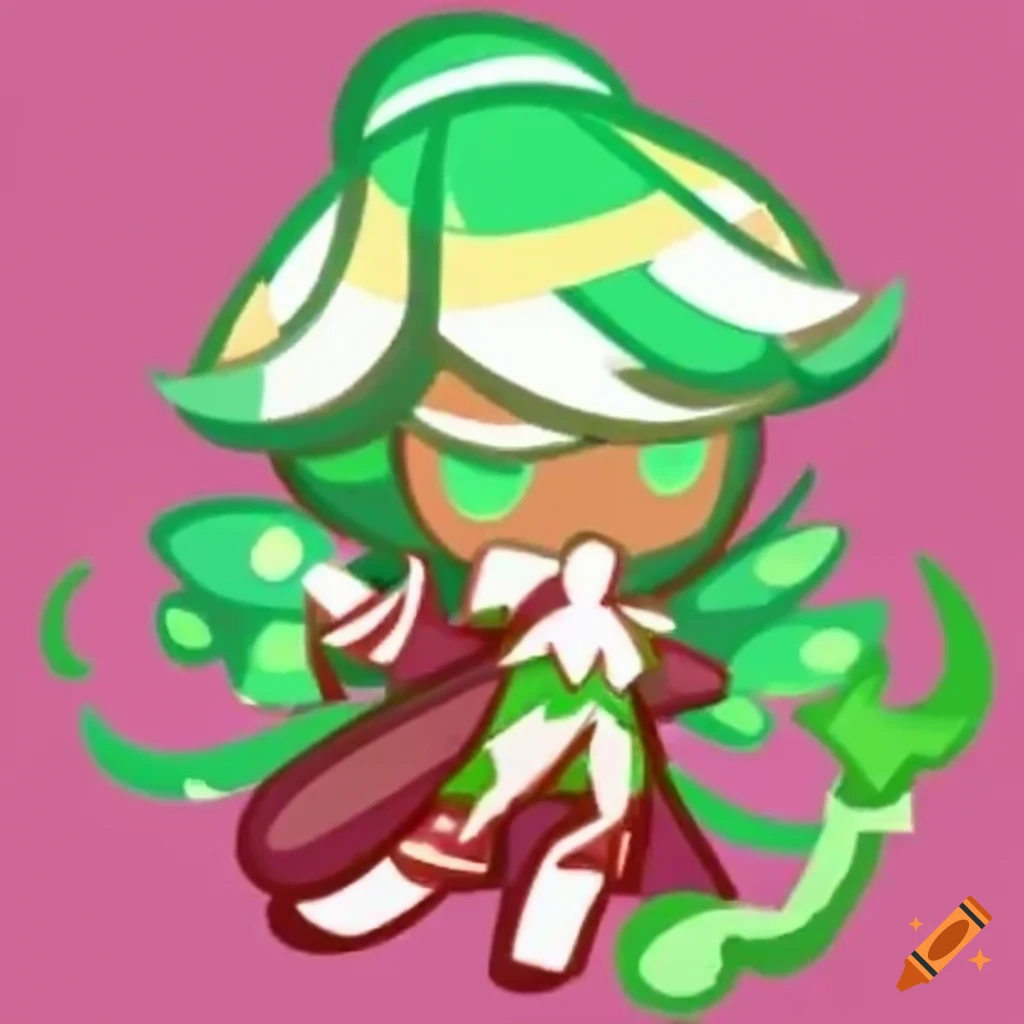 Cookie run character featuring sundew plant on Craiyon