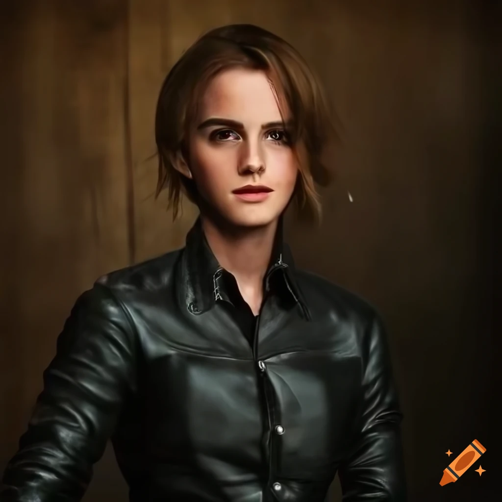 photograph of Emma Watson as a horse-rider