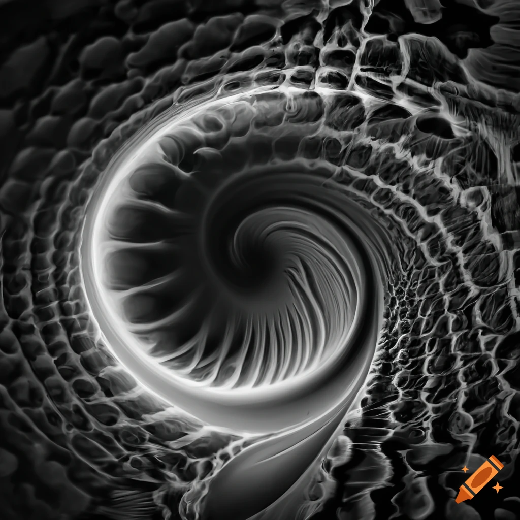 abstract black and white distortion
