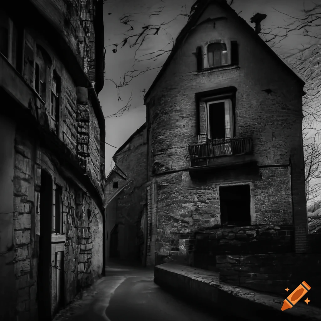image of a village in darkness without electricity