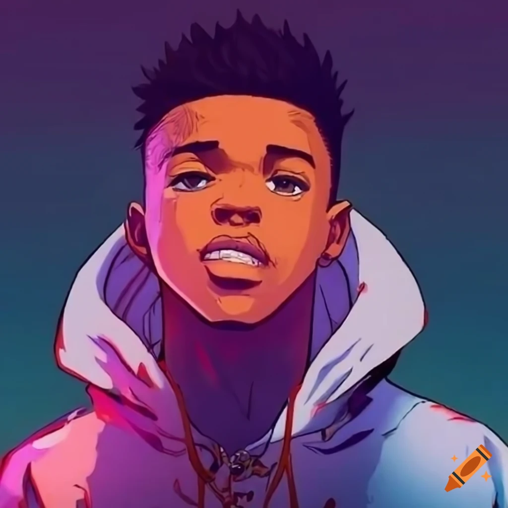 manga-style artwork of Roddy Rich with water powers