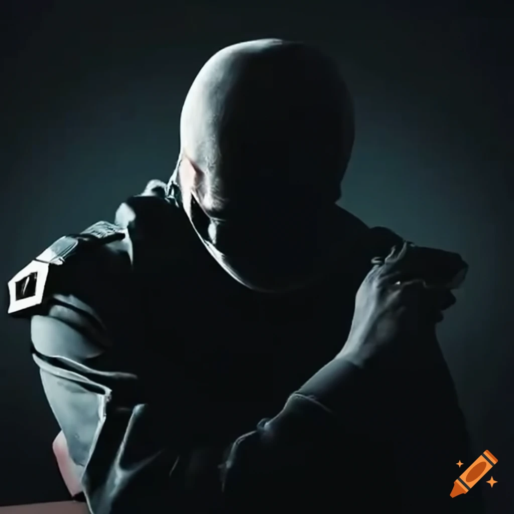 police officer interrogating a suspect at a table