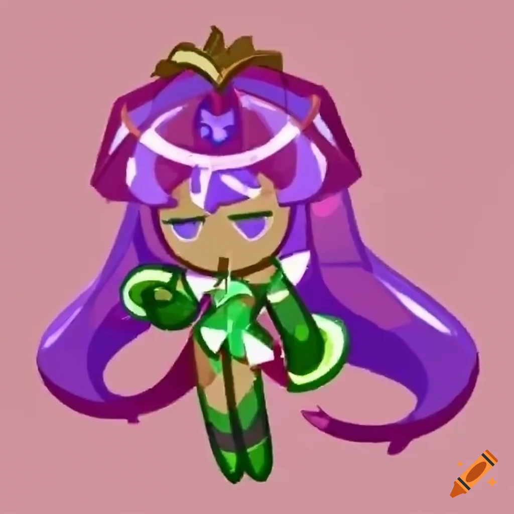 red and green Sundew cookie character from Cookie Run