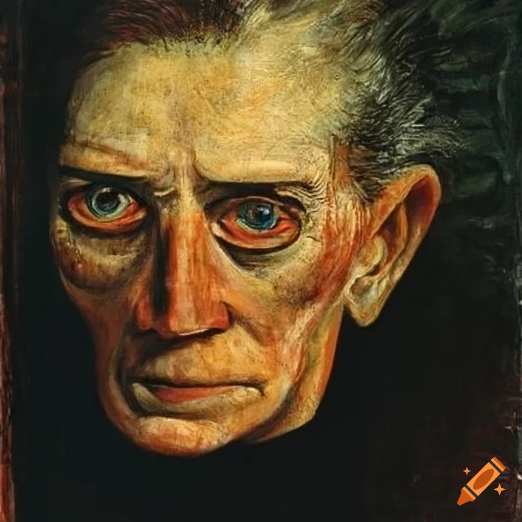 painting by Otto Dix of a group of people in a bar