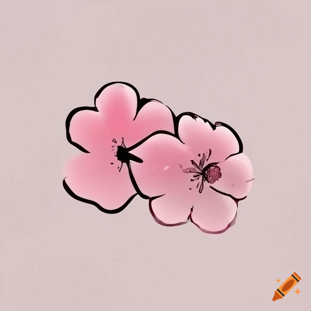 simple cherry blossom logo