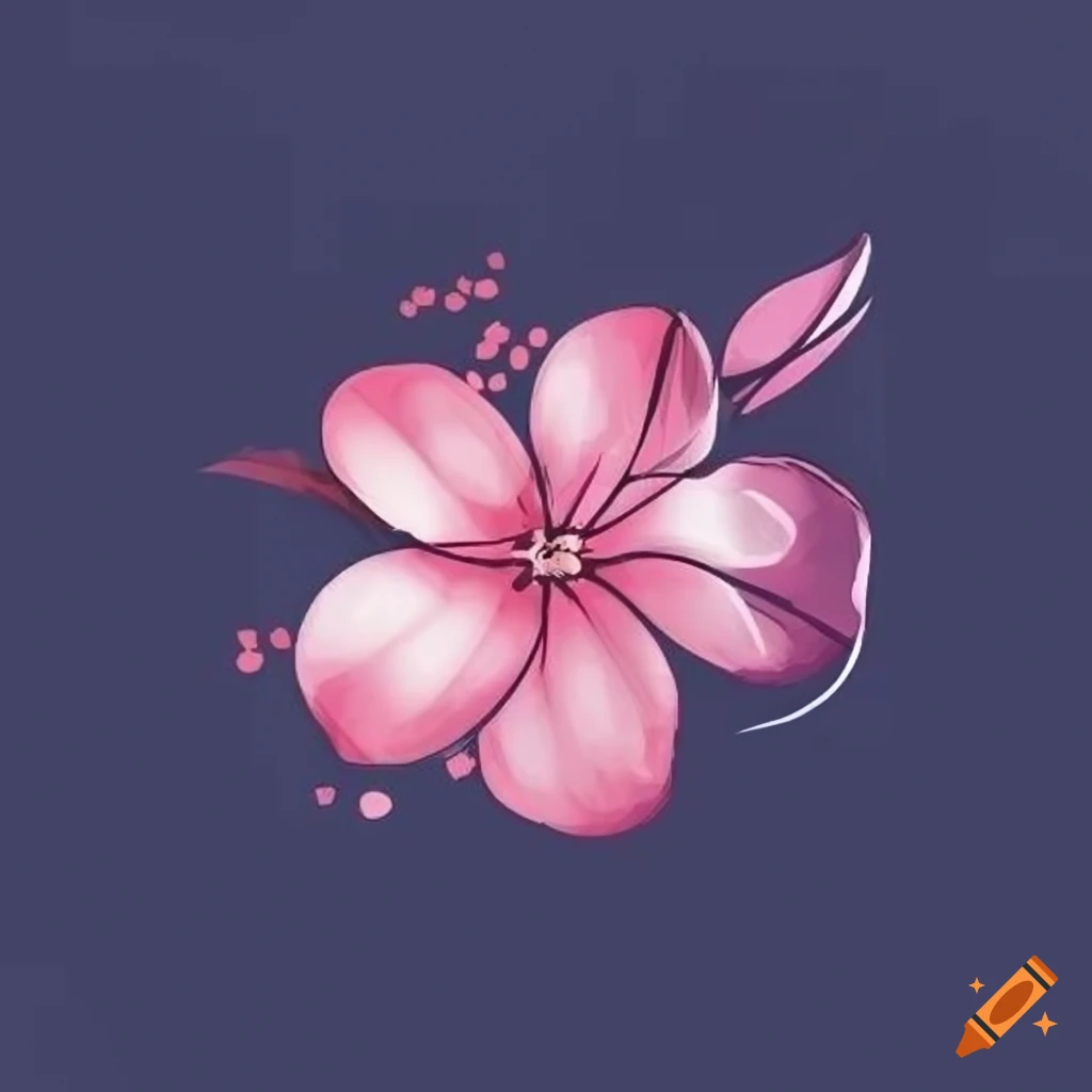 simple vector logo of Sakura company