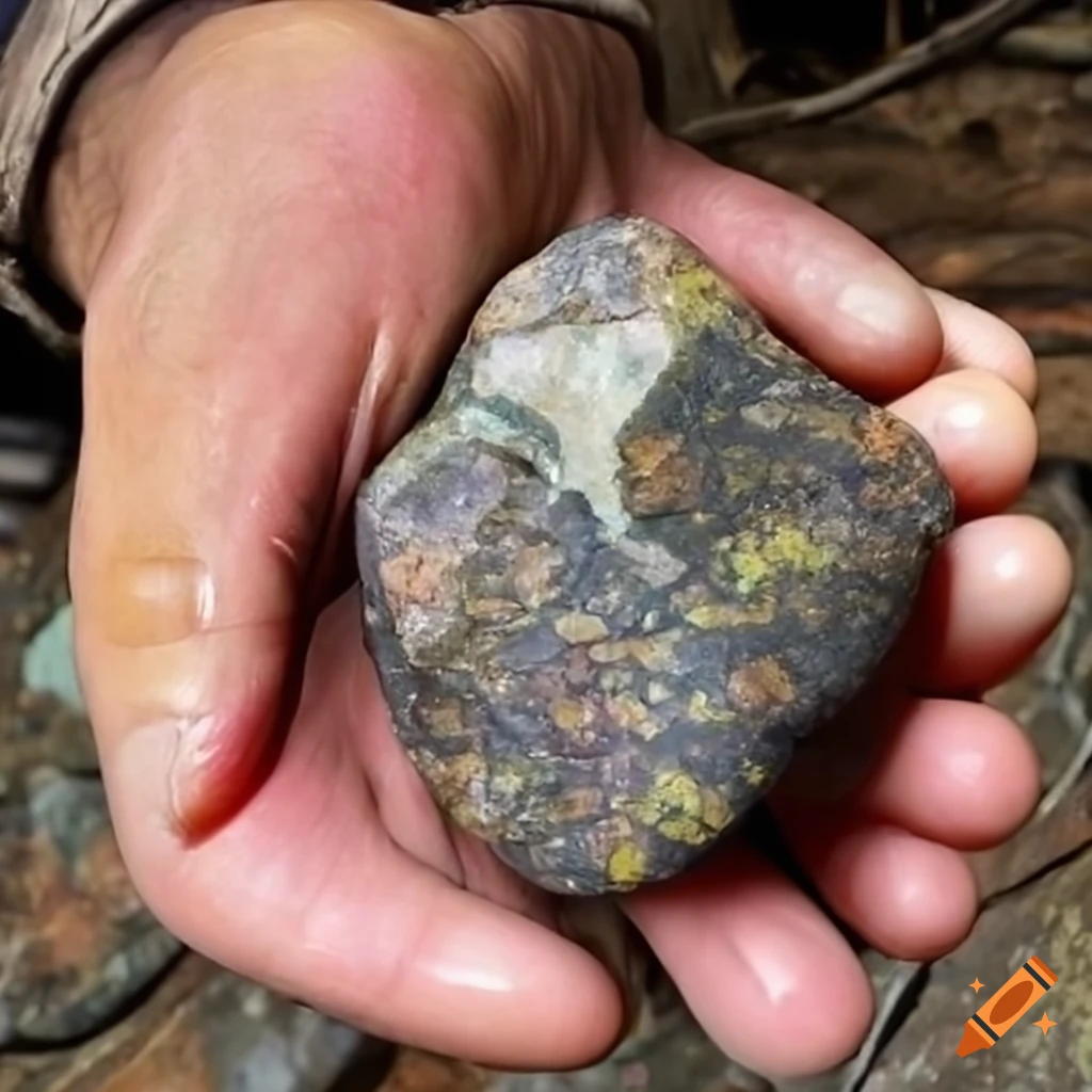 Rock collector in arkansas with eccentric beliefs on Craiyon