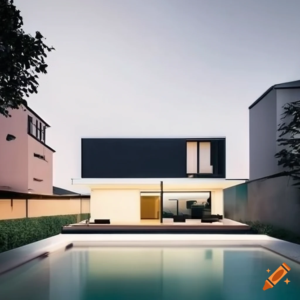 sleek modern minimalist house