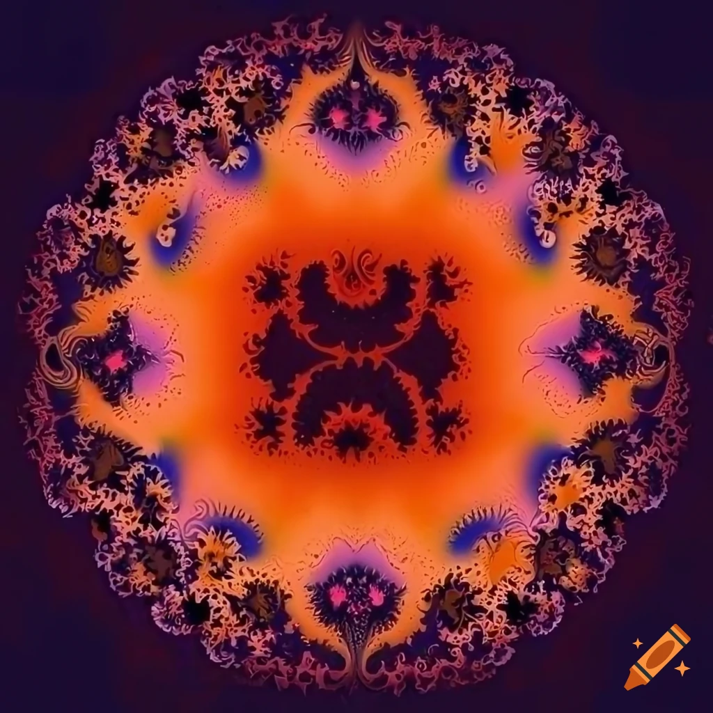 abstract digital art with intricate patterns