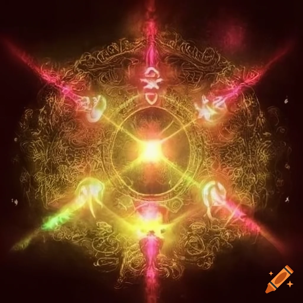 image depicting the nine rays of the occult