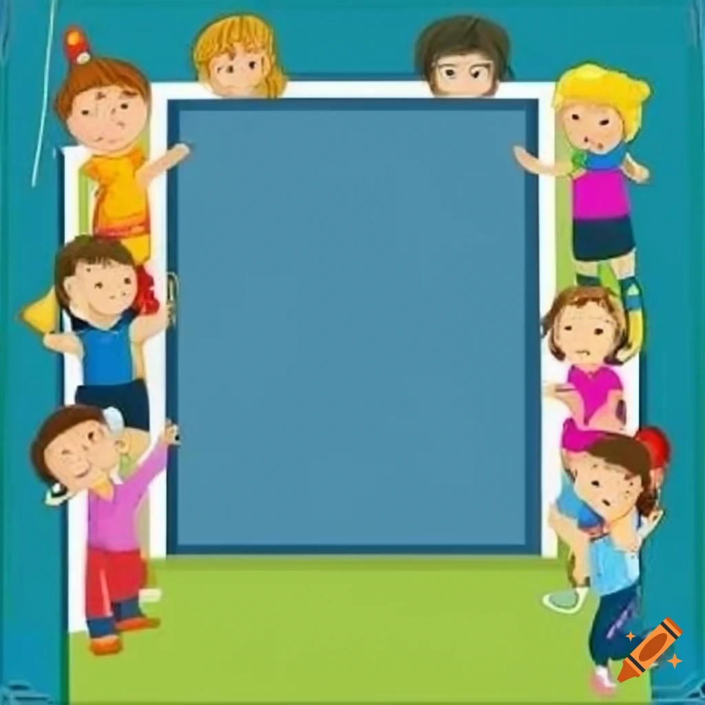 kindergarten photo template