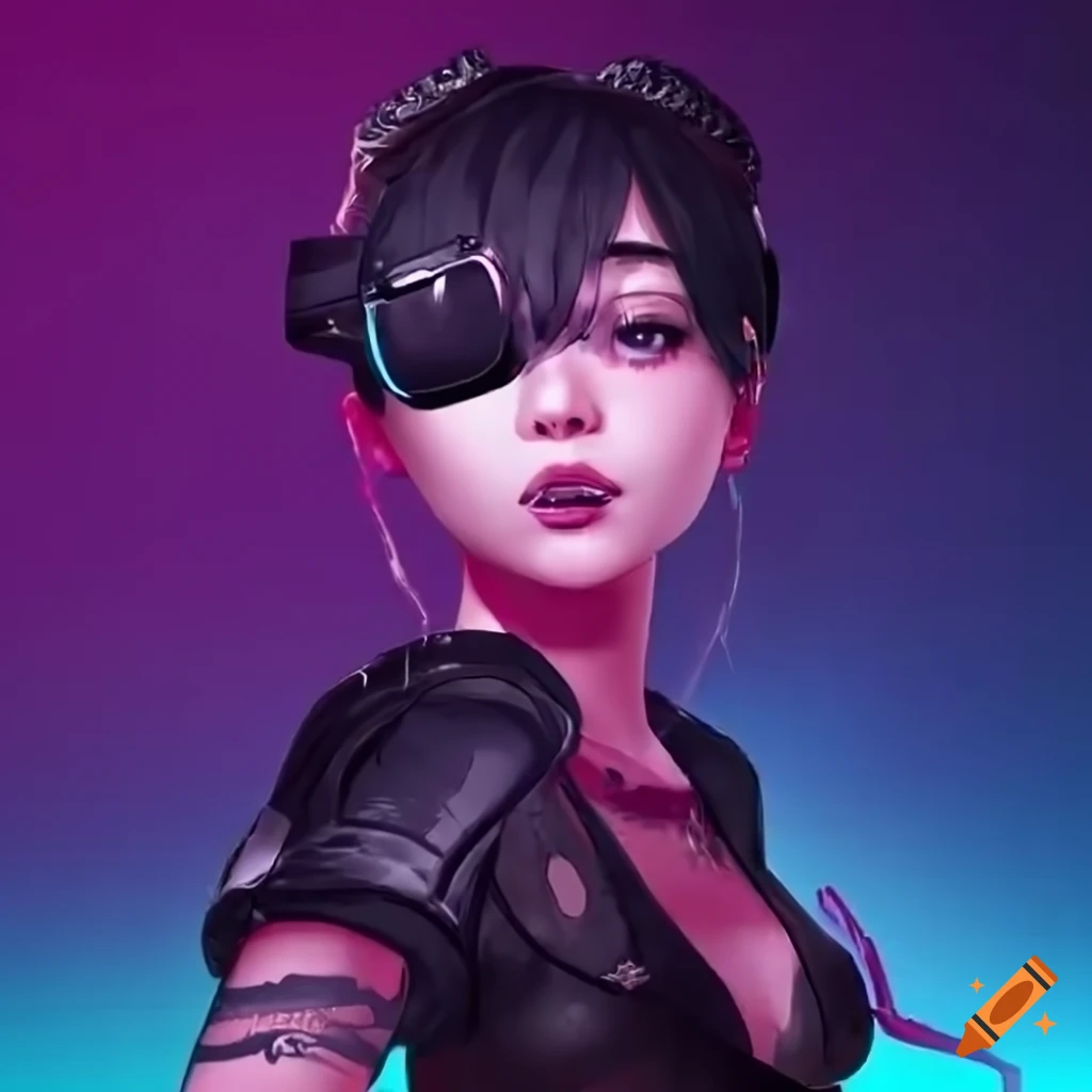 Virtual singer in vr chat style on Craiyon