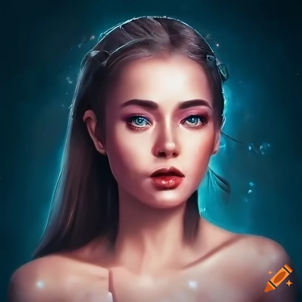 Ultra realistic painting of a fantasy girl on Craiyon