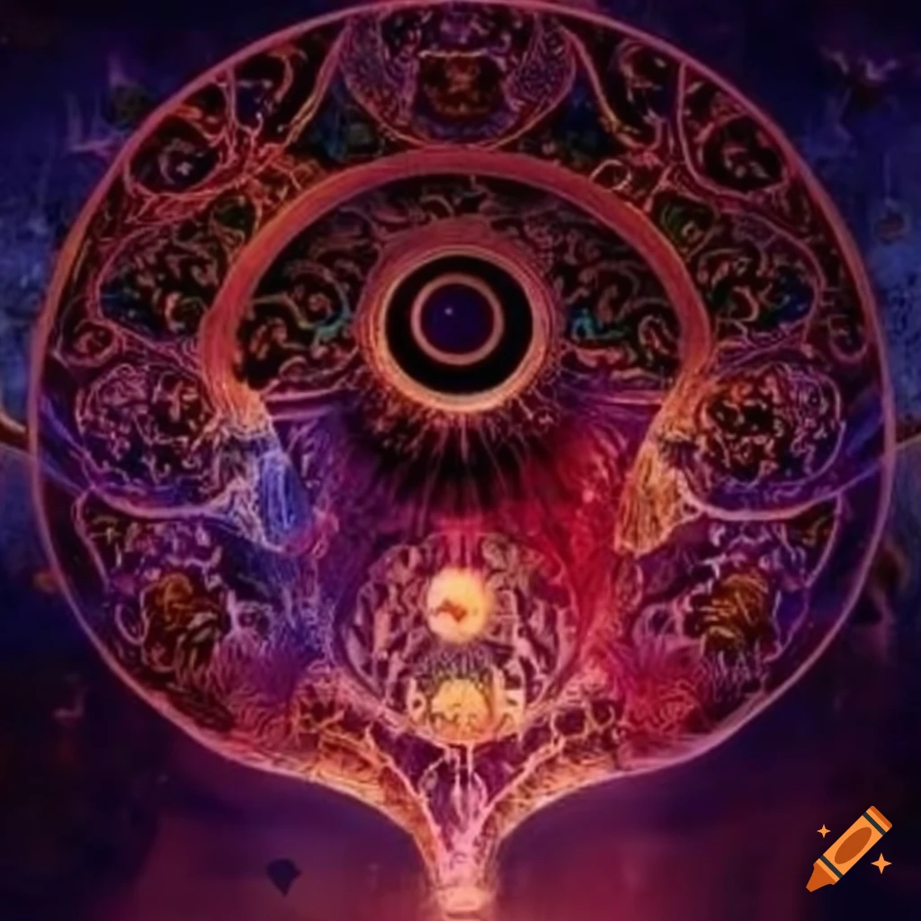 illustration of an esoteric astrological theme
