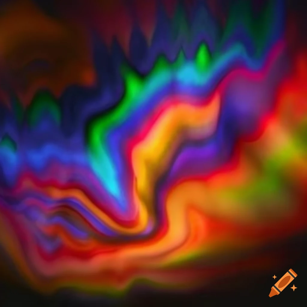 rainbow fire artwork