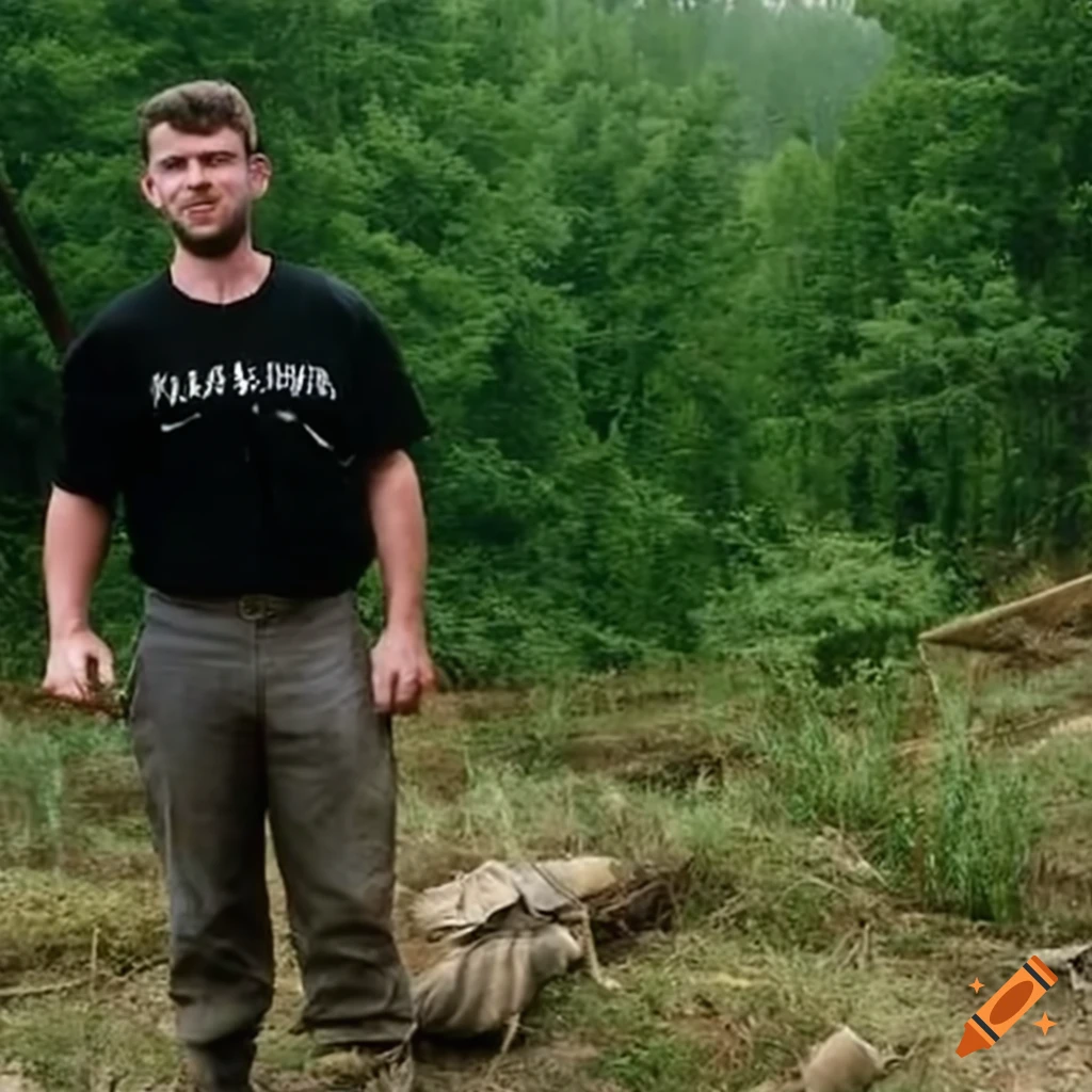 portrait of an Arkansasan farmer and rock collector