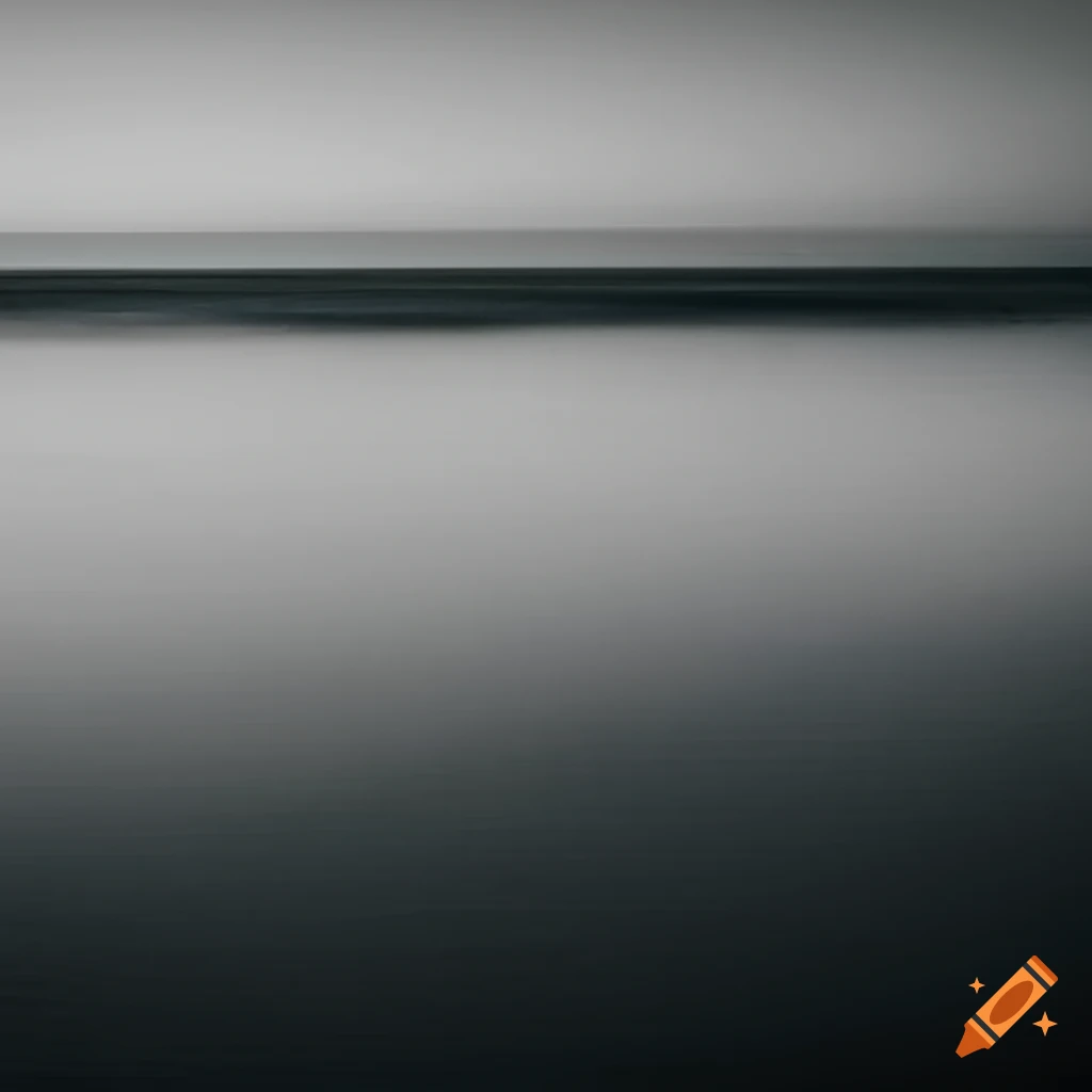 minimalist abstract representation of a serene ocean horizon