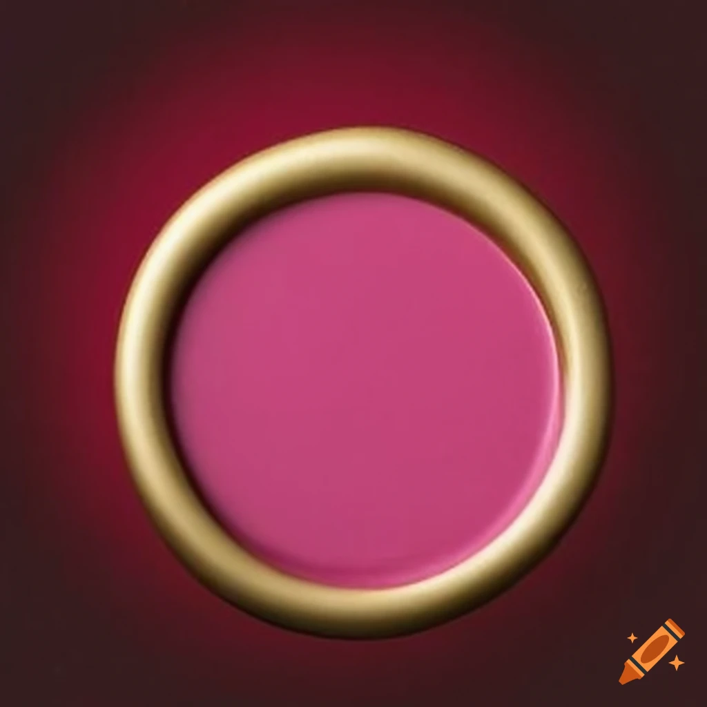 white wax seal with pink and golden ladybug design