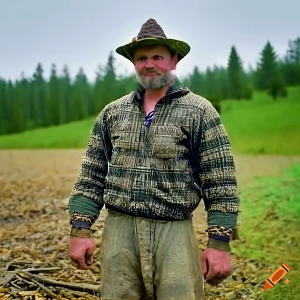 portrait of an Arkansas farmer and rock collector