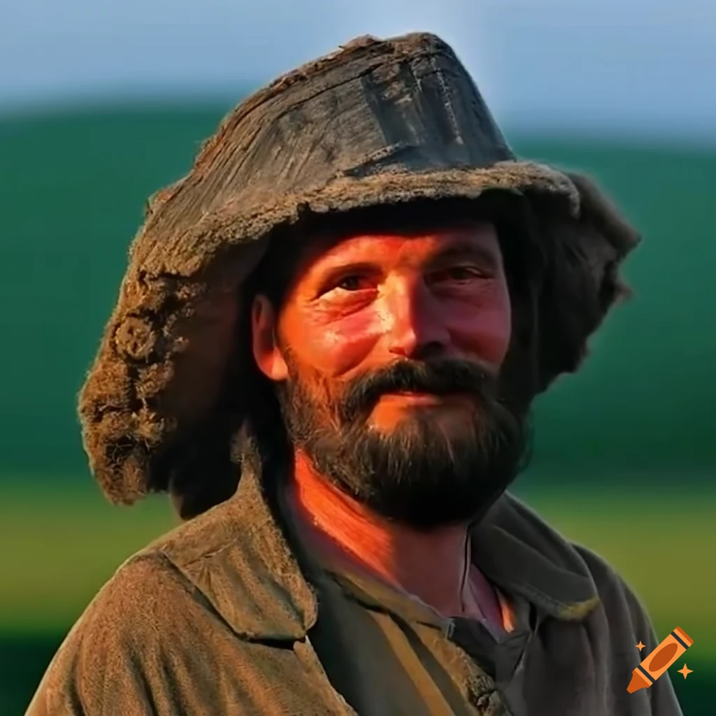 portrait of an Arkansasan farmer and rock collector
