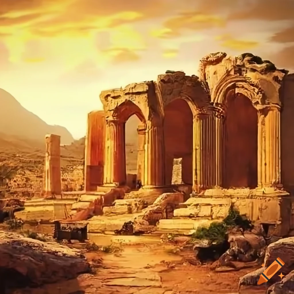 photo of ancient city ruins