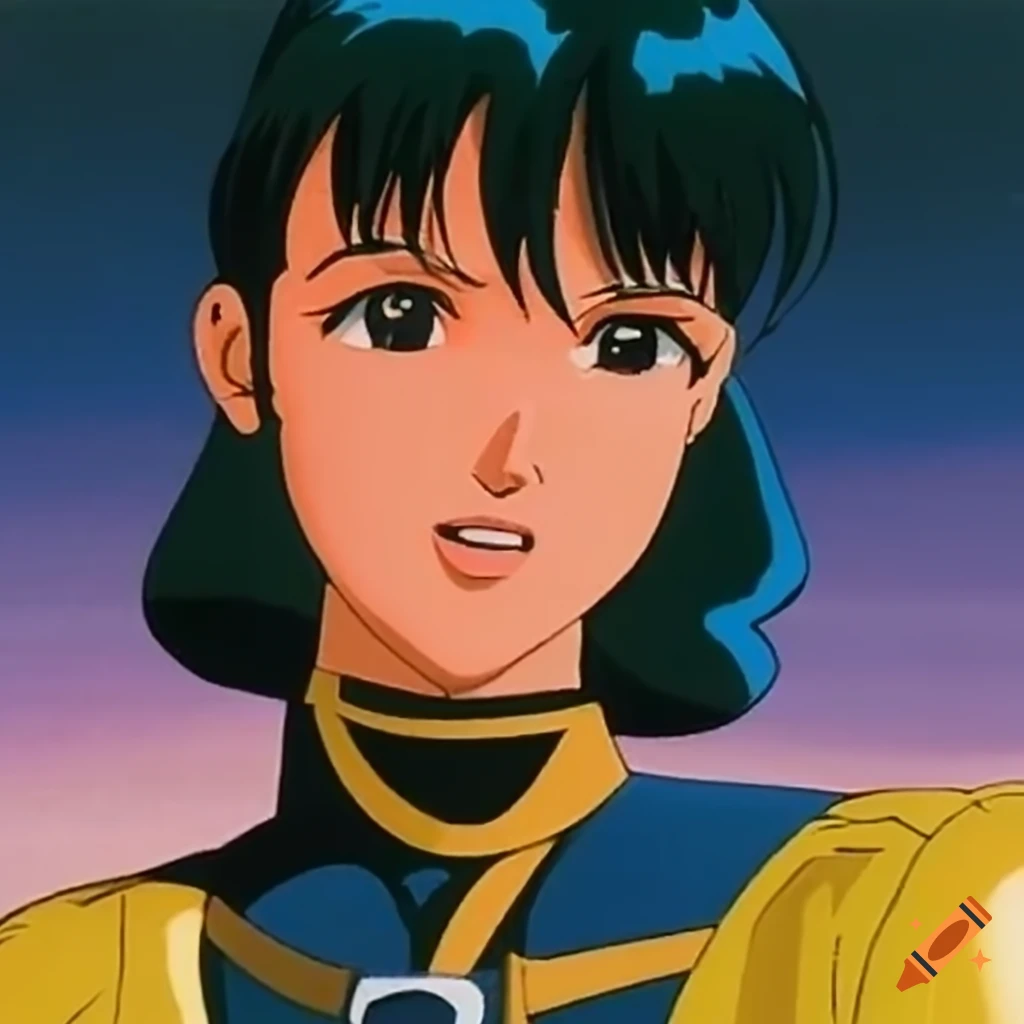 illustration inspired by 80-90's anime OVA