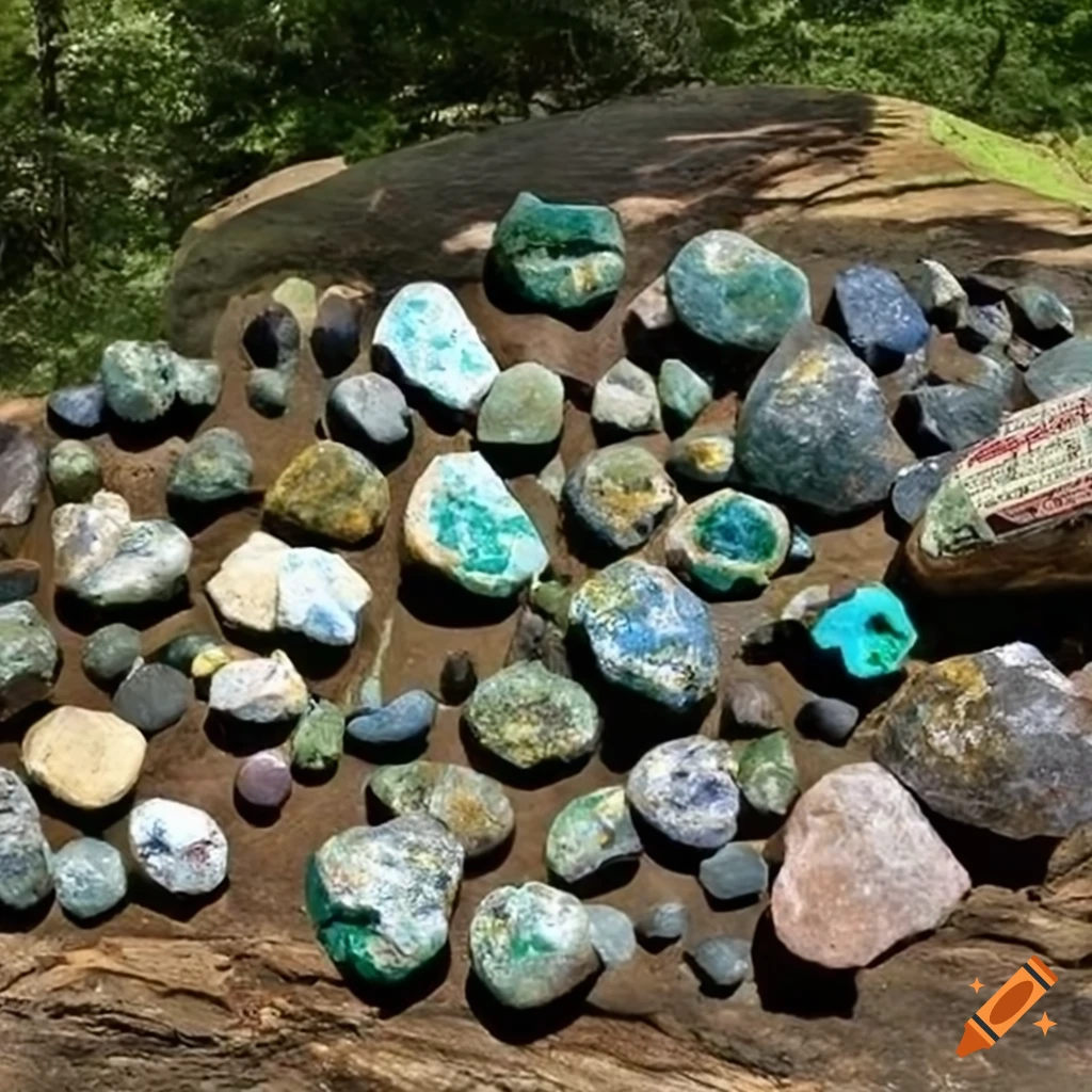 Arkansas rock collector with eccentric beliefs on Craiyon